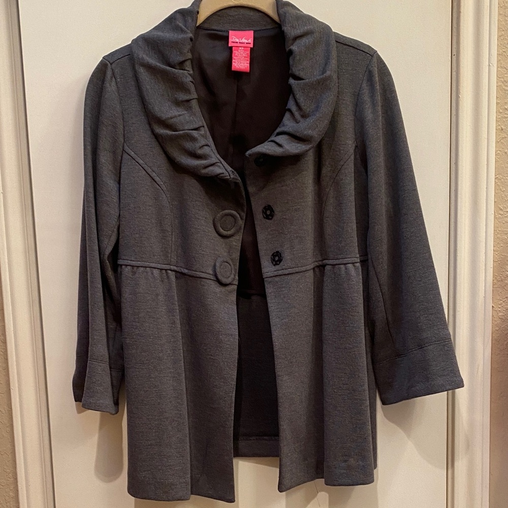 Ruby Rd. Charcoal Women's Blazer